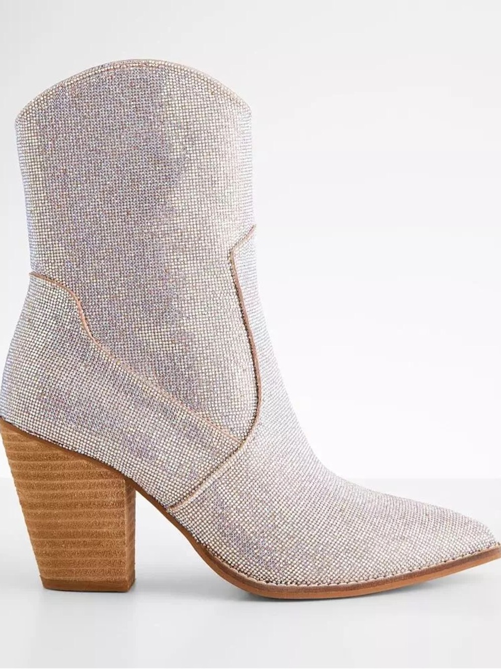 Beast Fashion Autumn Western Glitz Ankle Boot Size 8